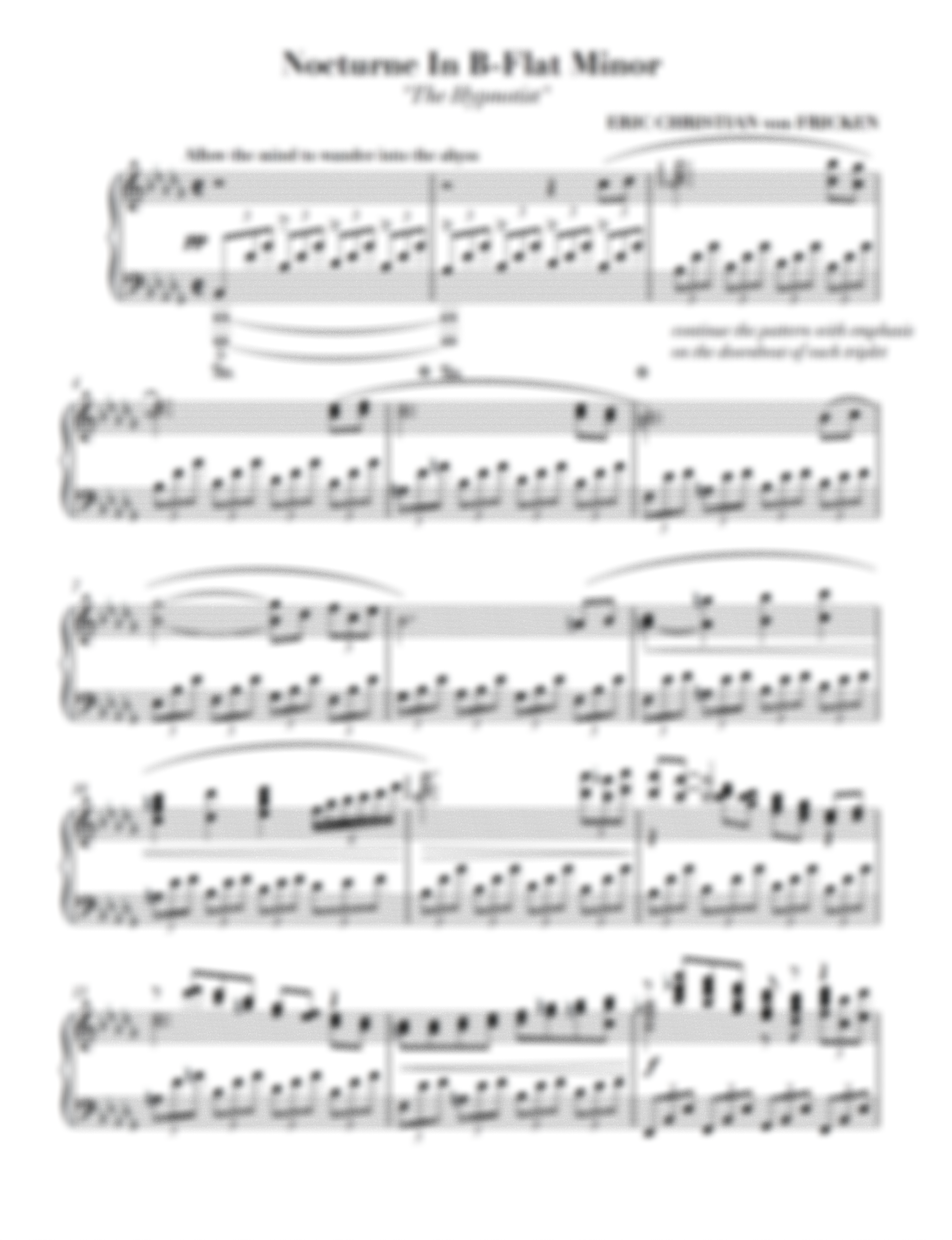 Nocturne No. 4 In B-Flat Minor "The Hypnotist"