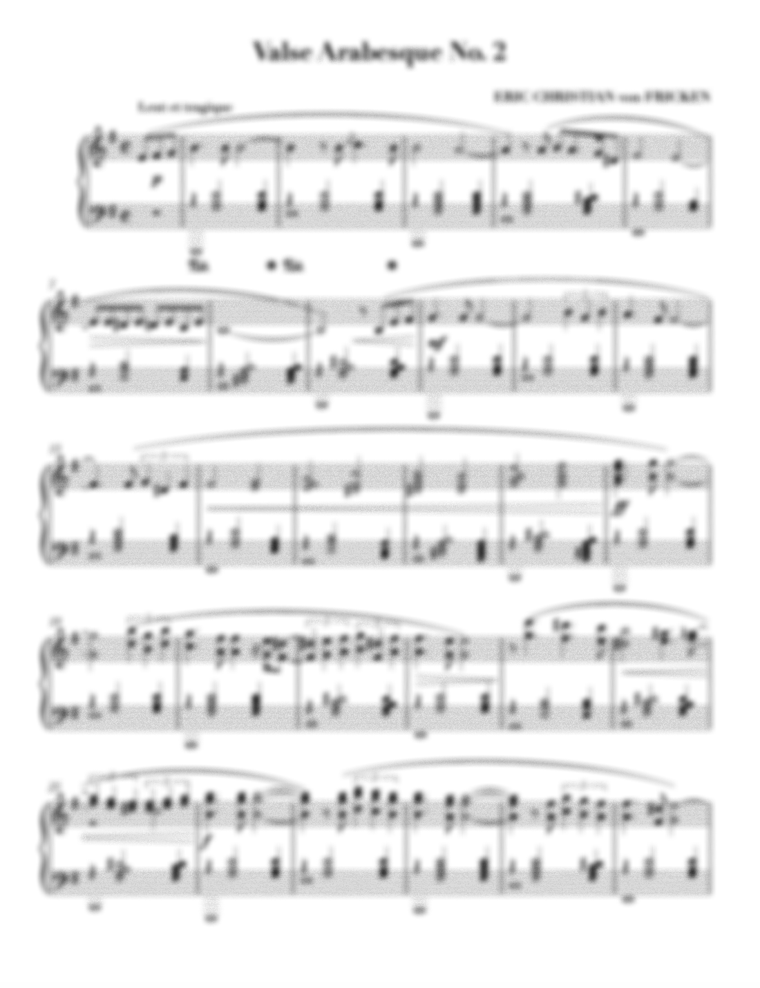 Valse Arabesque No. 2