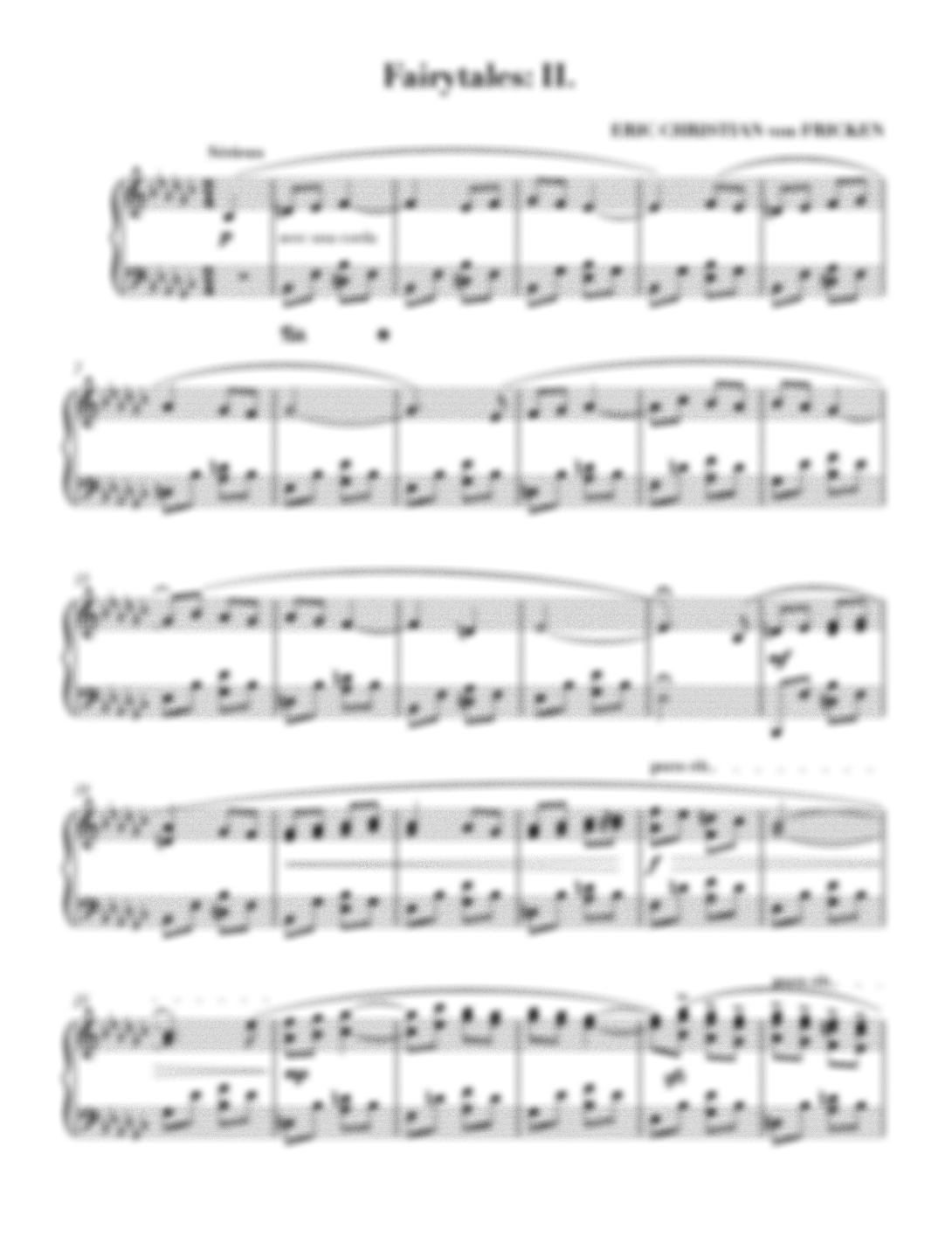 Fairytales: III. In E-Flat Minor