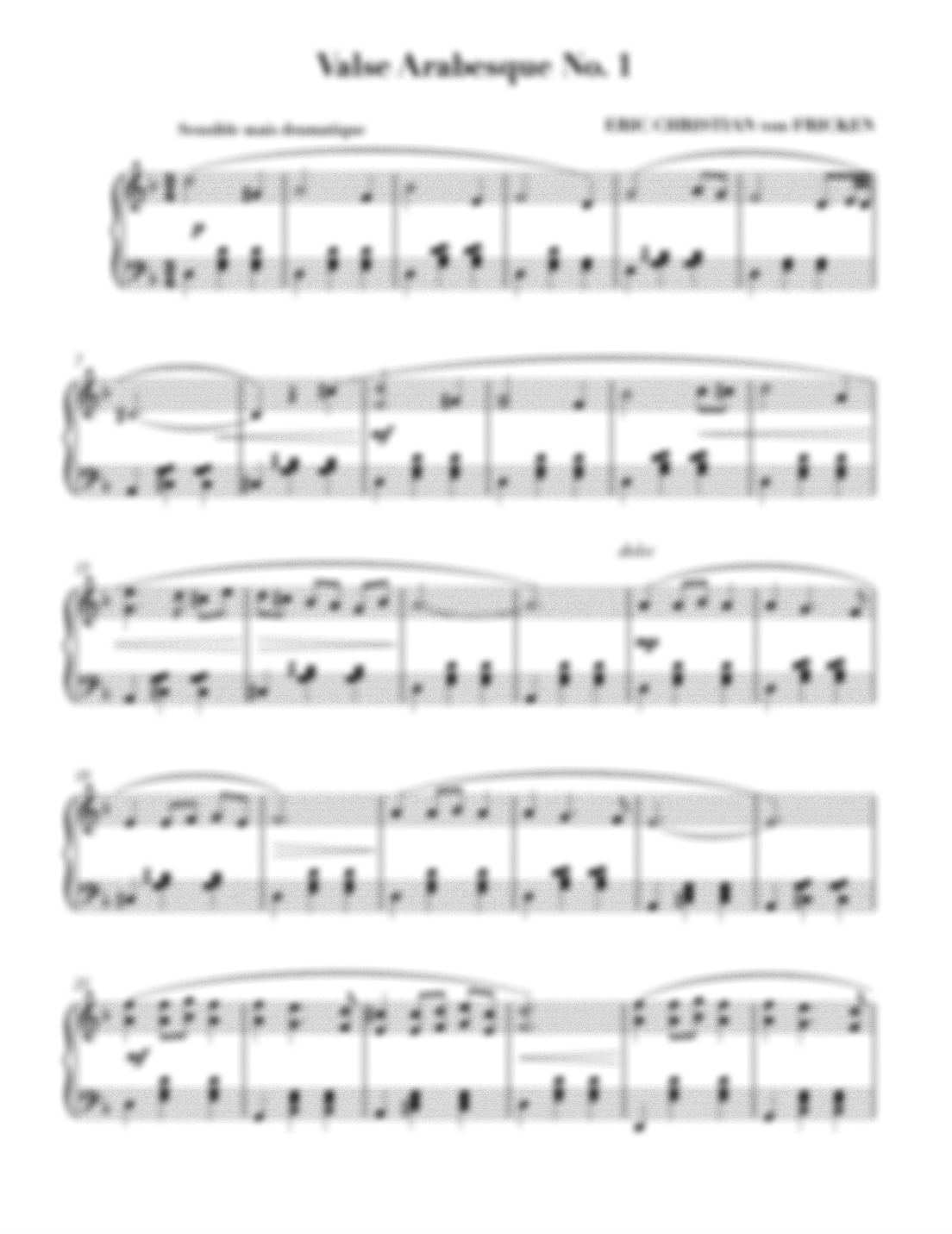 Valse Arabesque No. 1