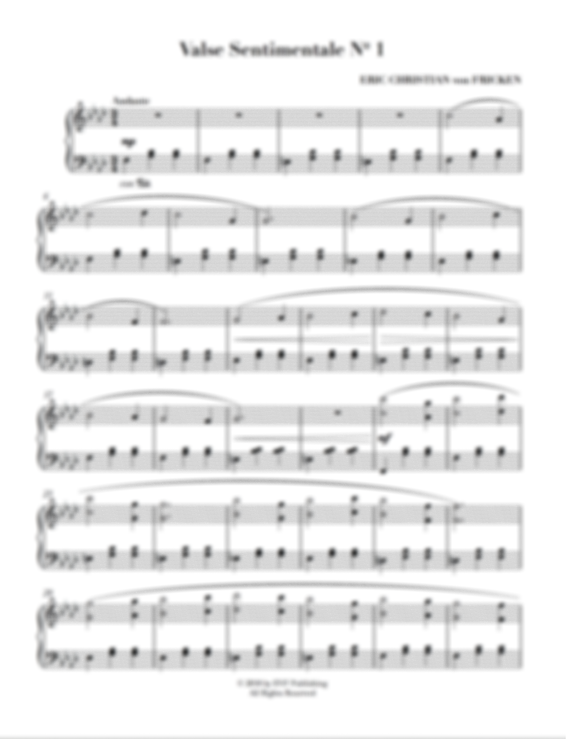 Valse Sentimentale No. 1