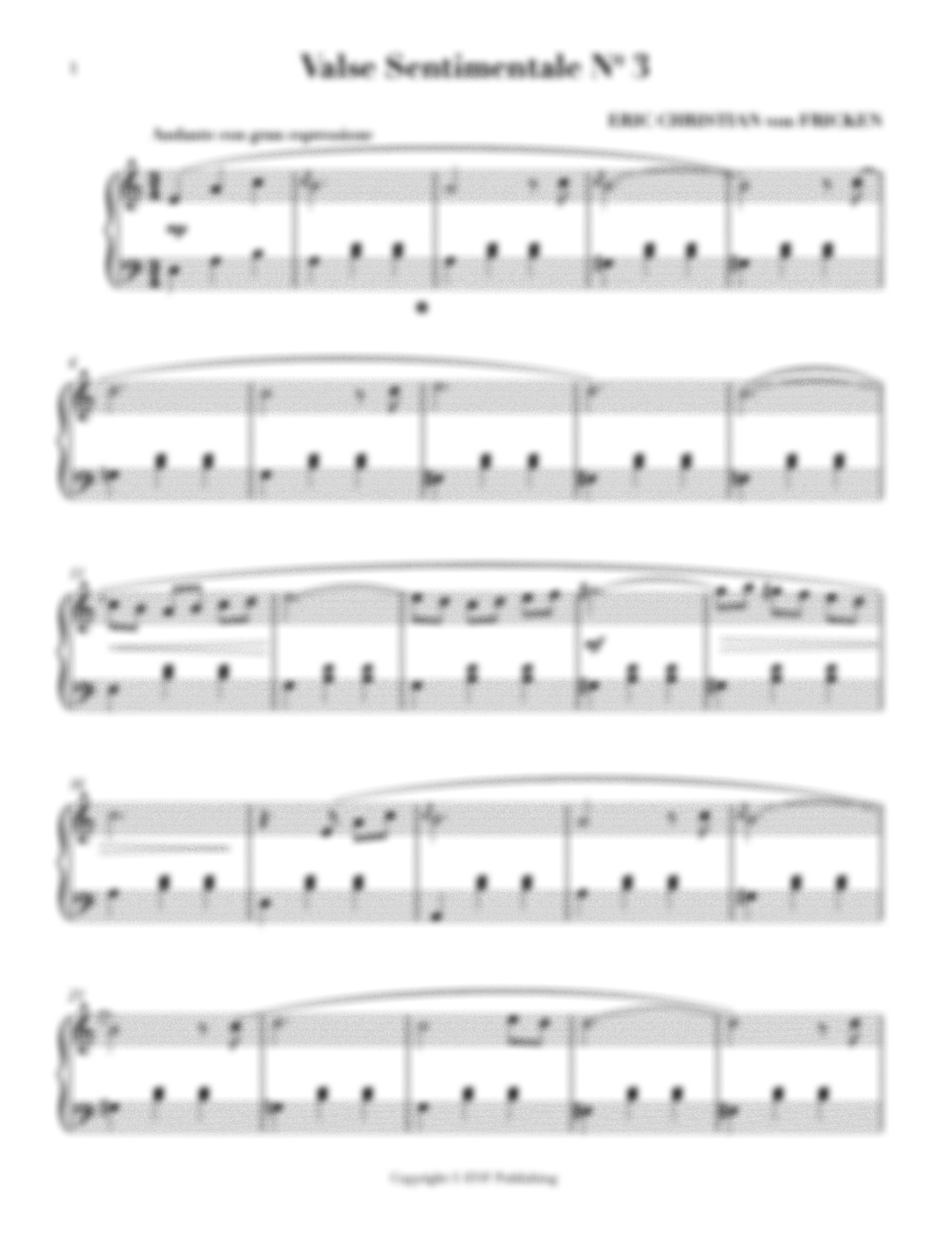 Valse Sentimentale No. 3 (Revised version)