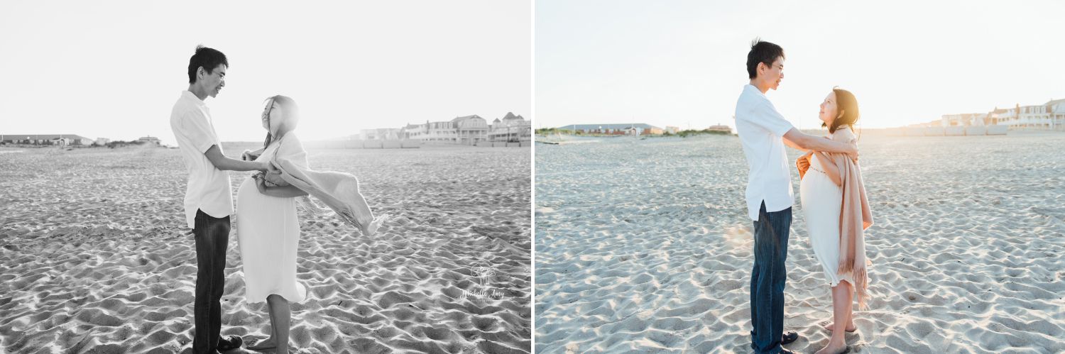 Ocean Grove New Jersey Beach Maternity Photography Portrait Session