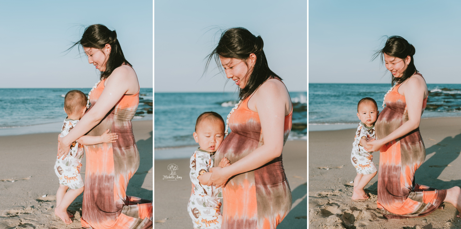 Ocean Grove New Jersey Beach Maternity Photography Portrait Session