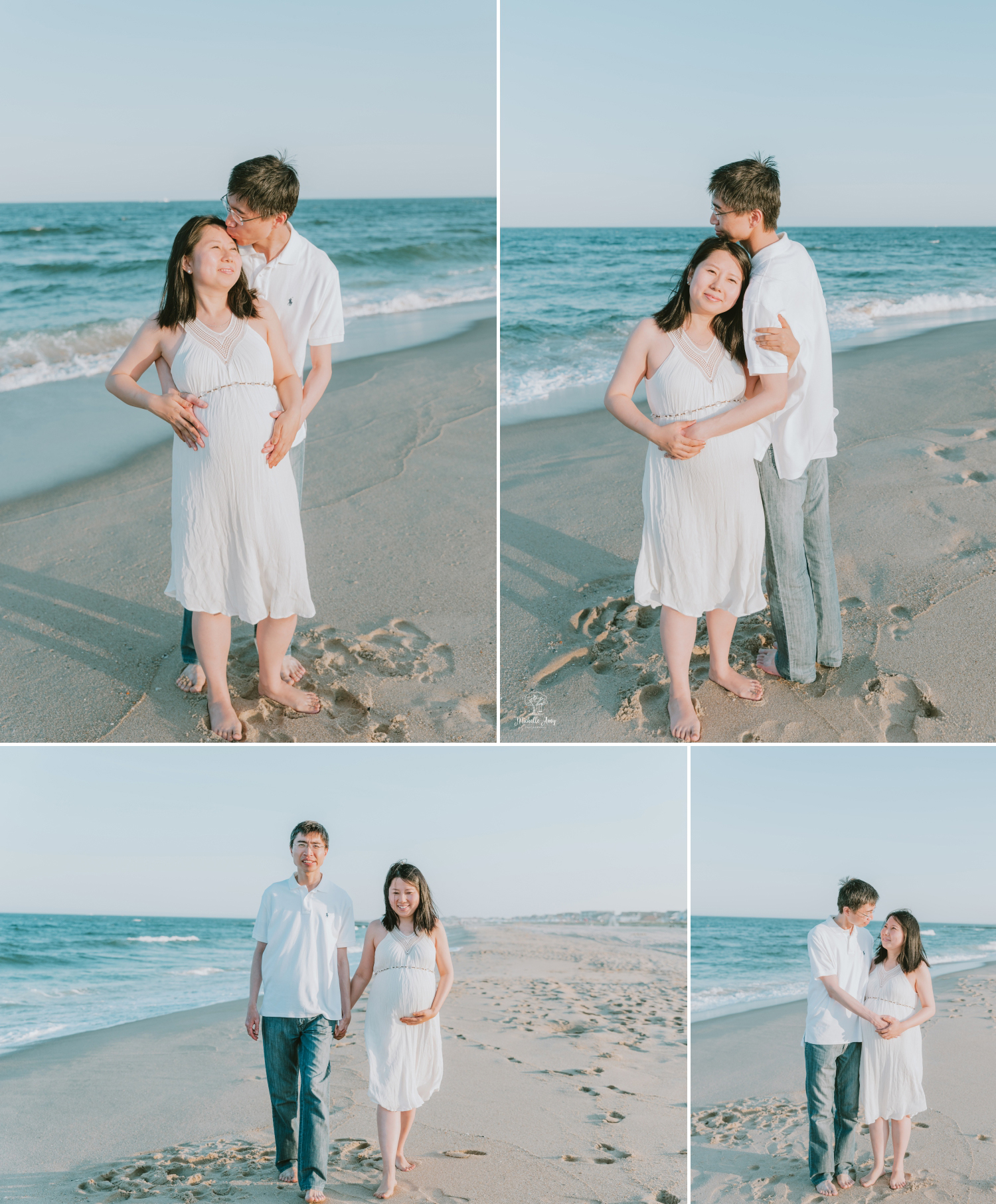 Ocean Grove New Jersey Beach Maternity Photography Portrait Session