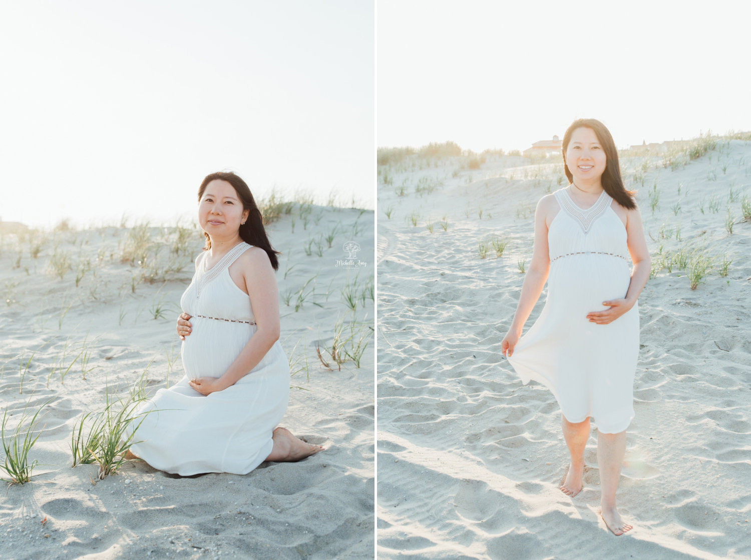 Ocean Grove New Jersey Beach Maternity Photography Portrait Session