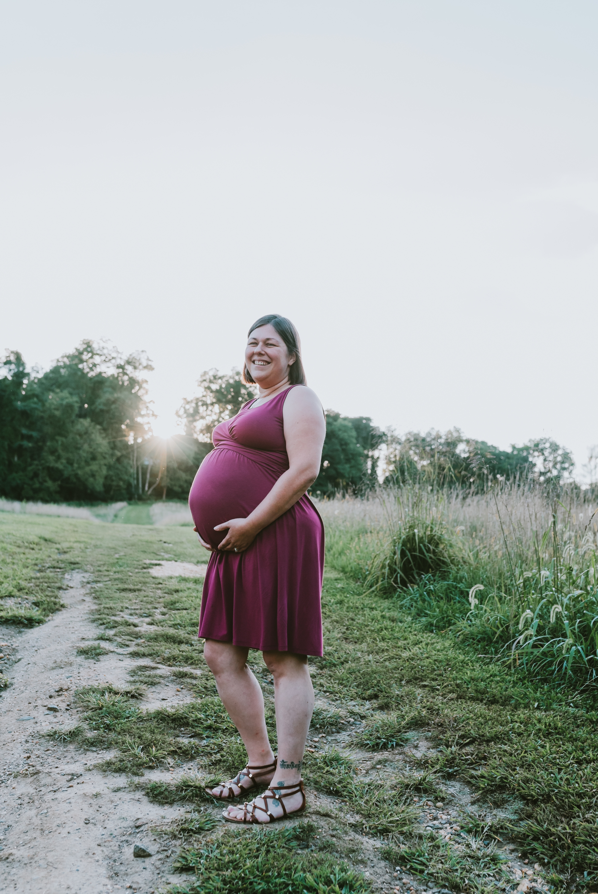 Holmdel Park Monmouth County New Jersey Maternity Family Portrait Photoshoot