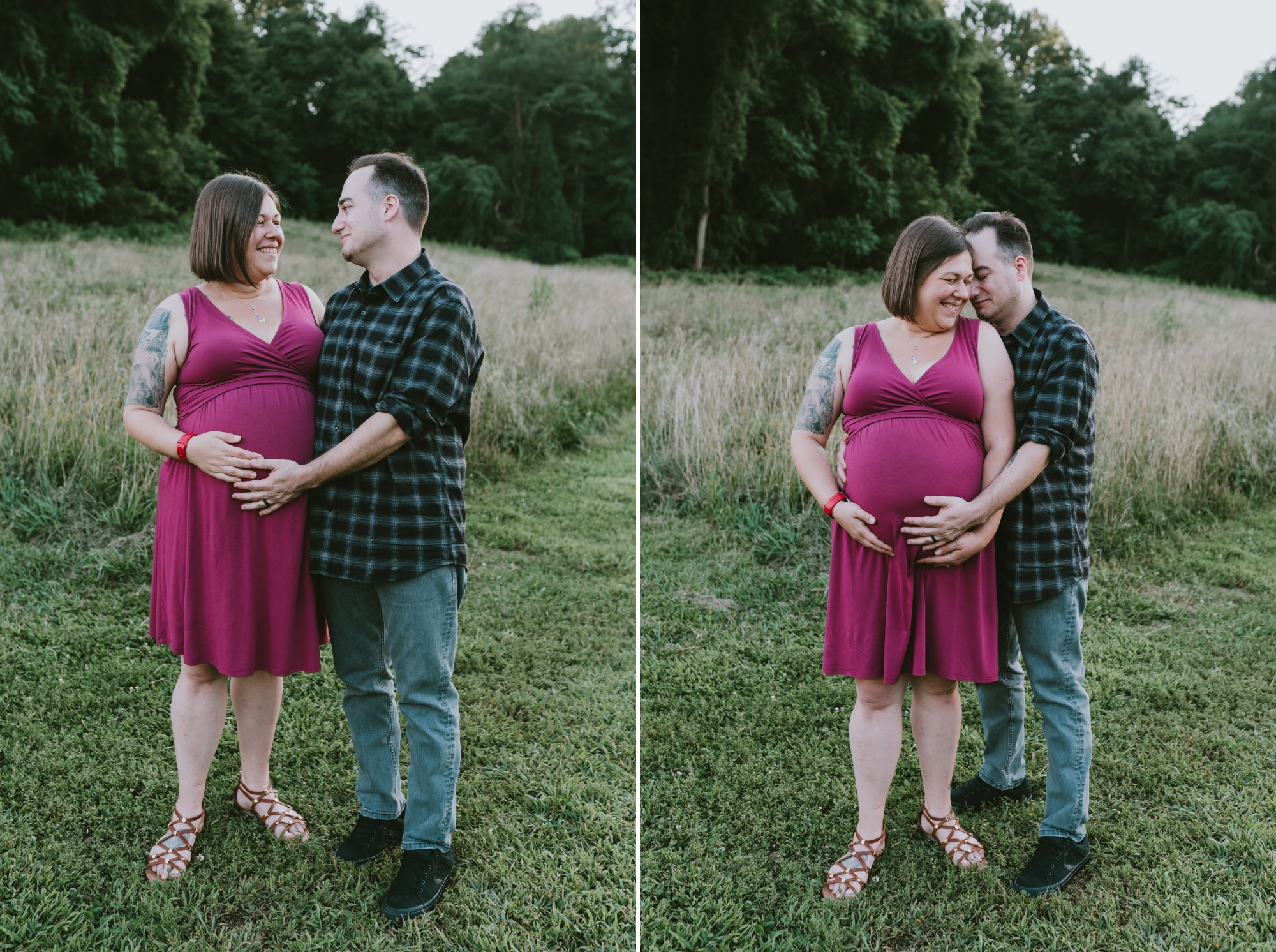 Holmdel Park Monmouth County New Jersey Maternity Family Portrait Photoshoot 