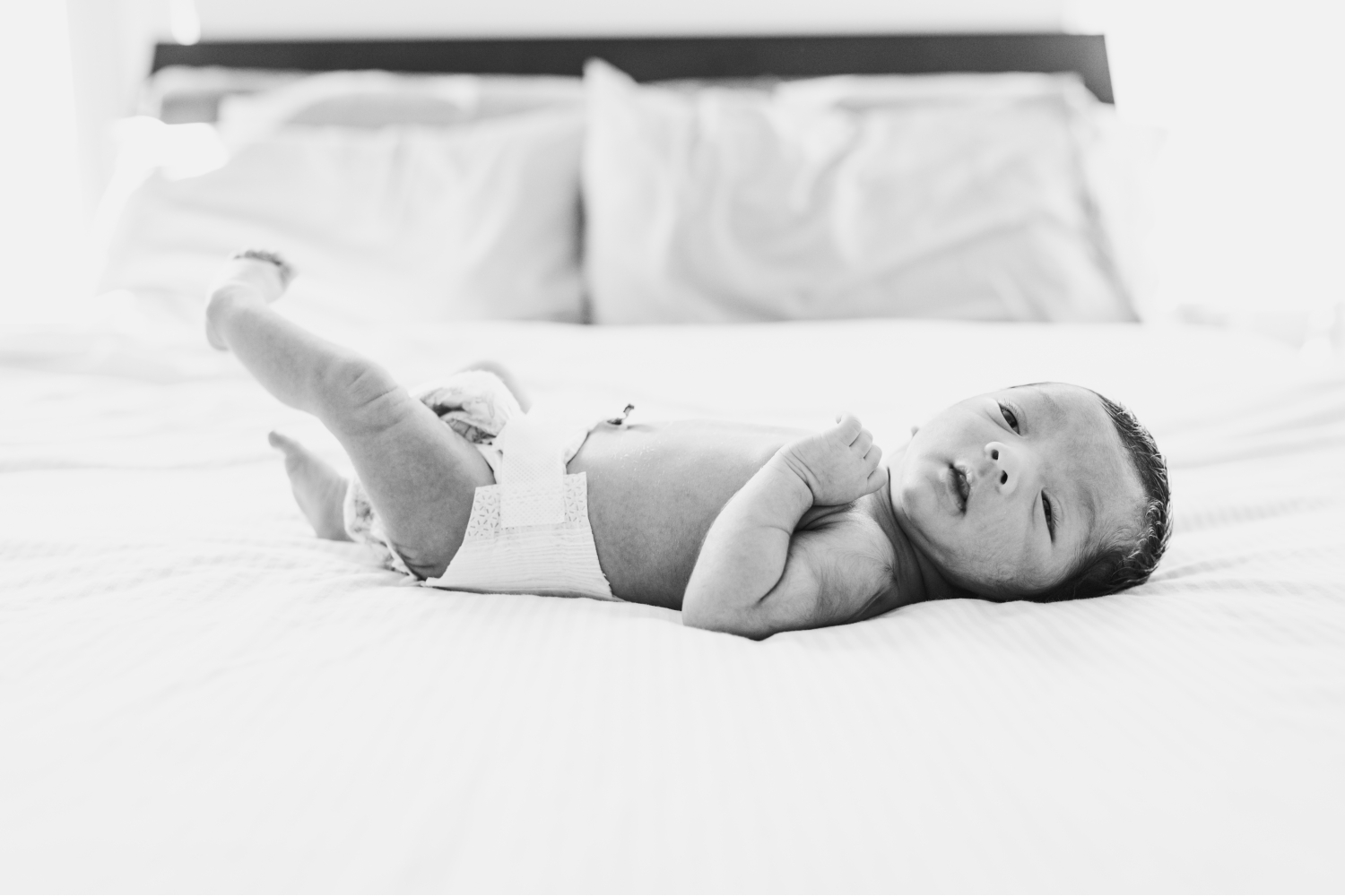 In Home Newborn Lifestyle Photography Session Middlesex County New Jersey