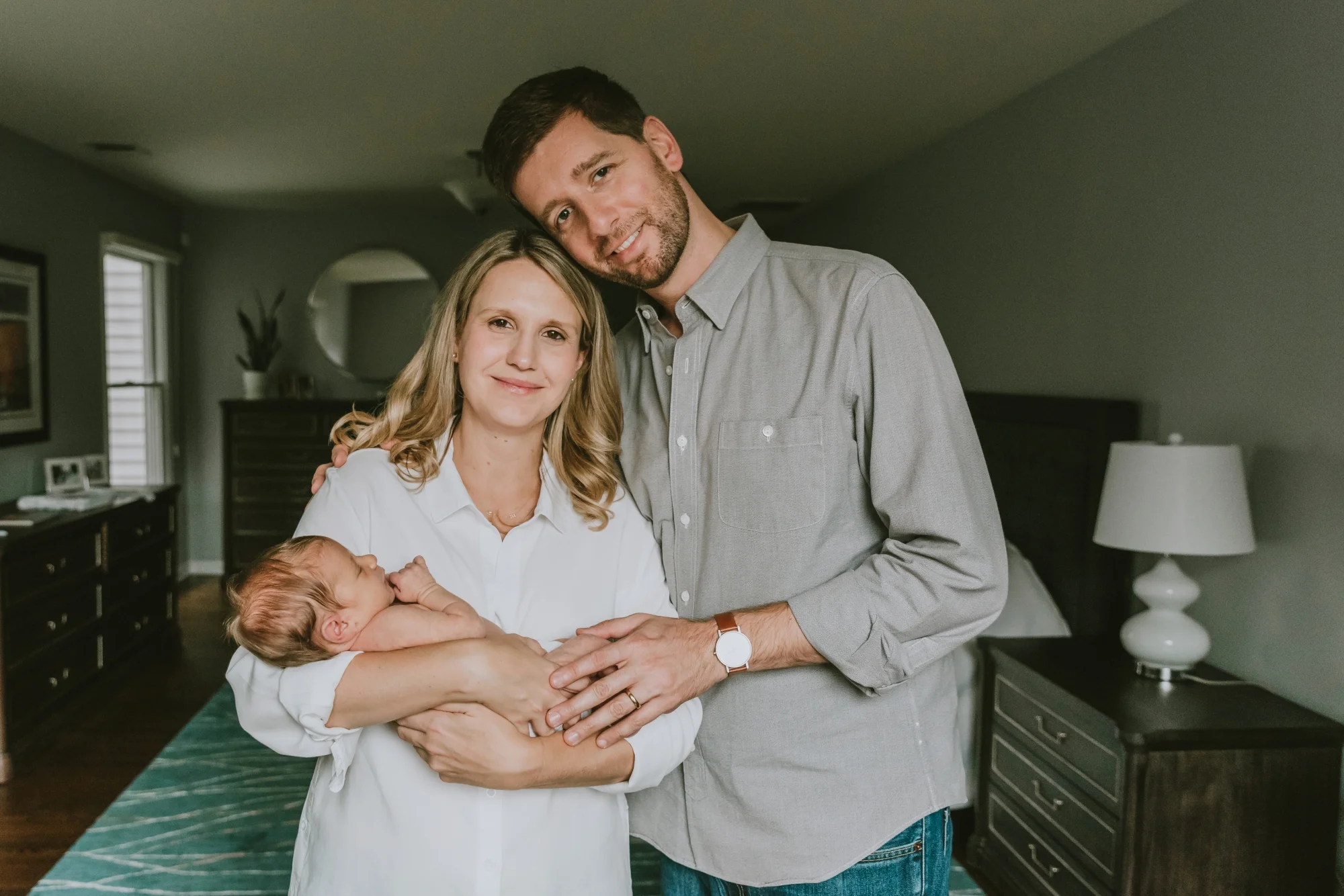 In-Home Lifestyle Newborn Pictures Essex County New Jersey