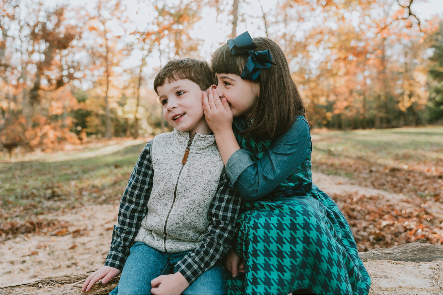 Family Children Christmas Portraits Allaire State Park Farmingdale New Jersey