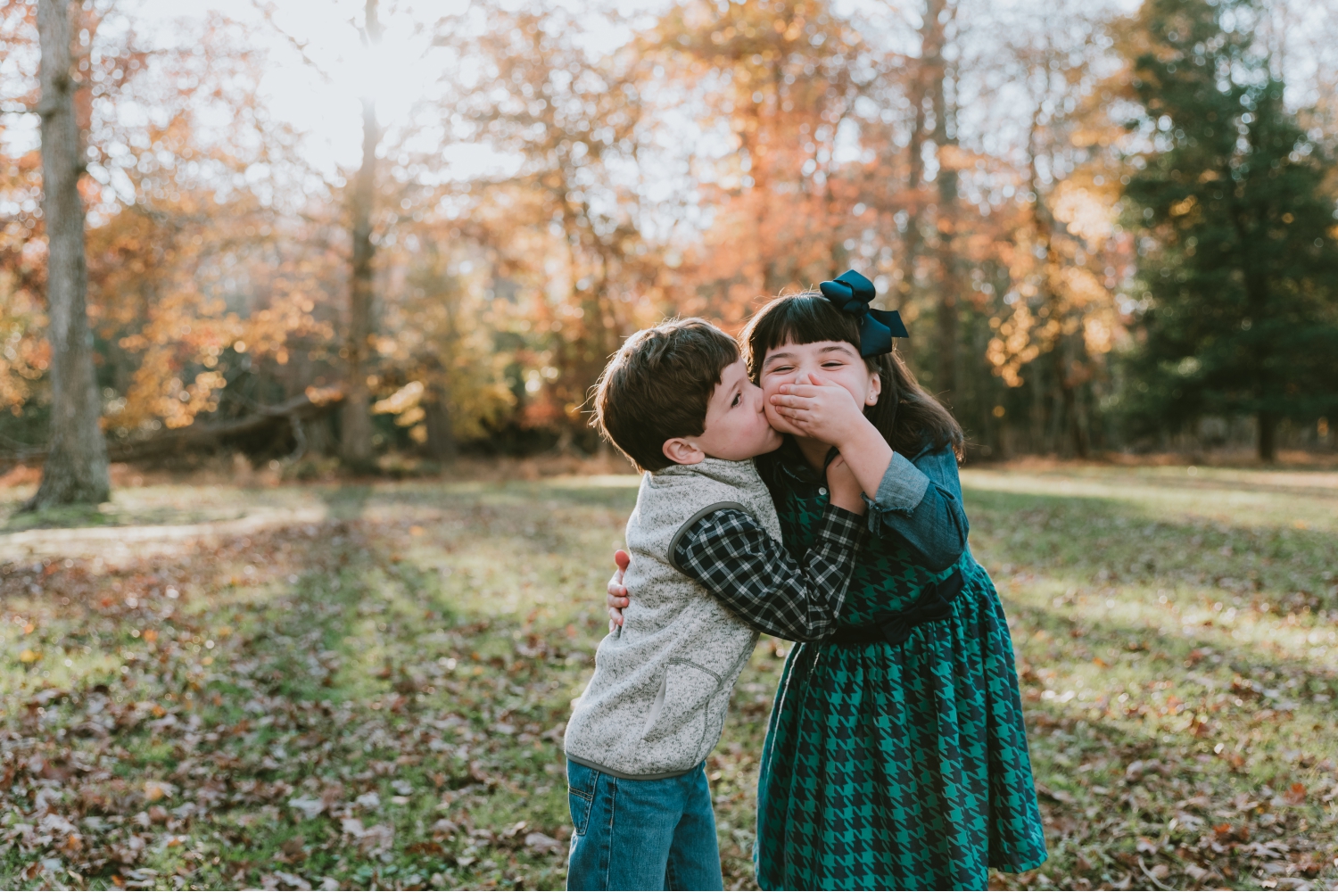 Family Children Christmas Portraits Allaire State Park Farmingdale New Jersey