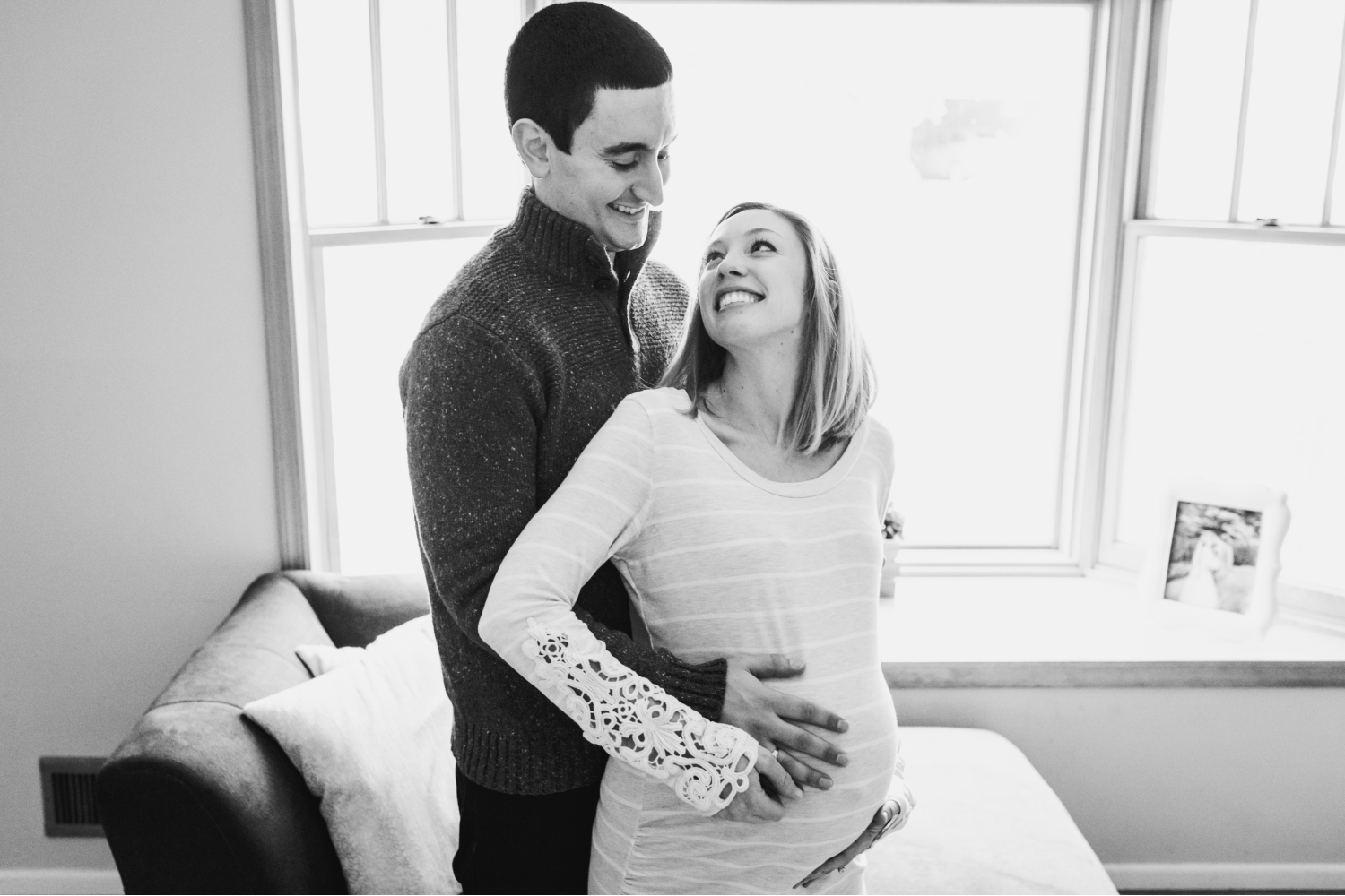 In-Home Maternity Pictures Morris County New Jersey