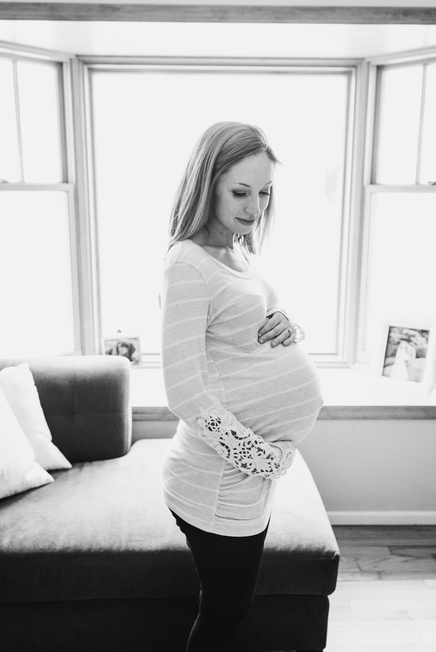 Beautiful Twin Mom Maternity Session