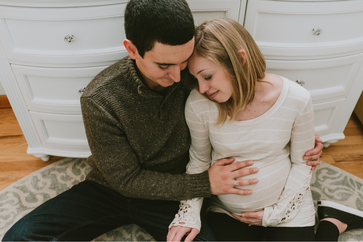 Maternity Photos in Nursery Morris County New Jersey