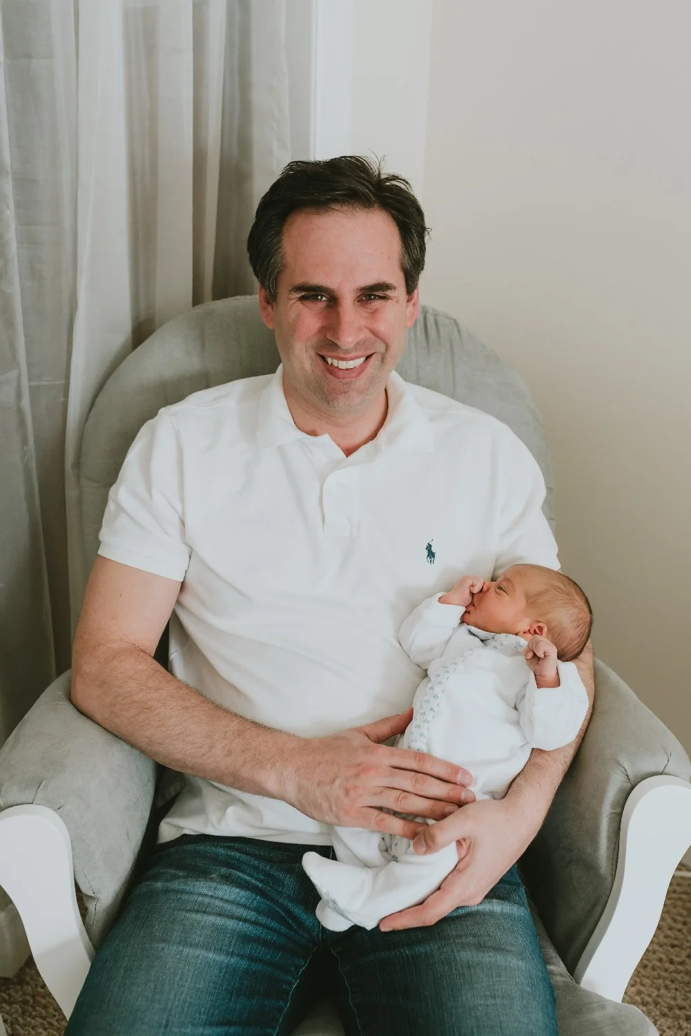 Daddy and Newborn Son
