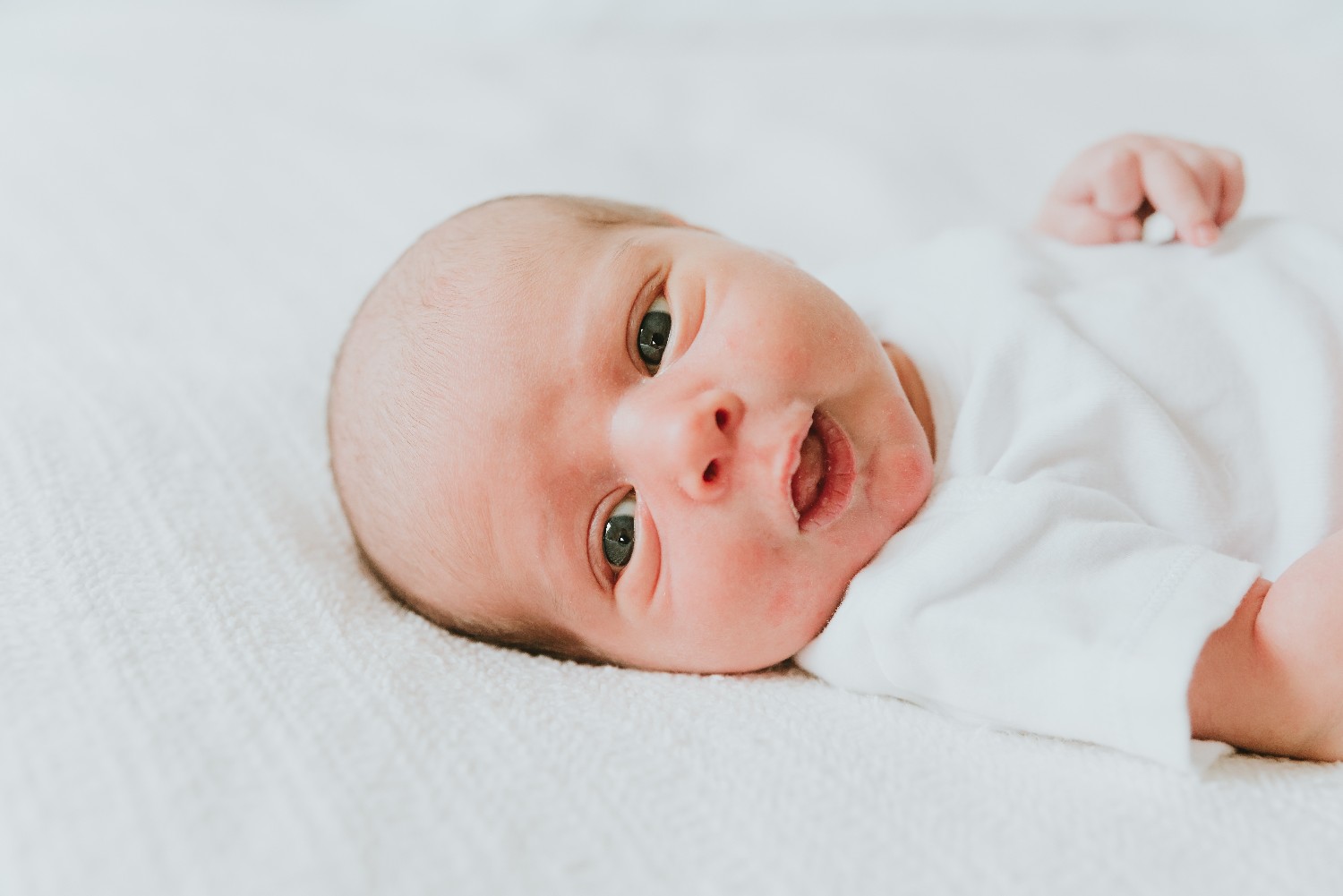 Smiling Newborn Baby Boy