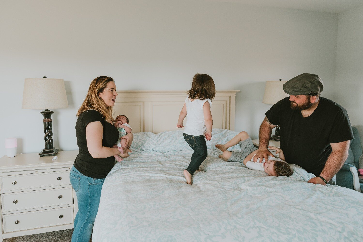 Family Fun During Newborn Photography Session