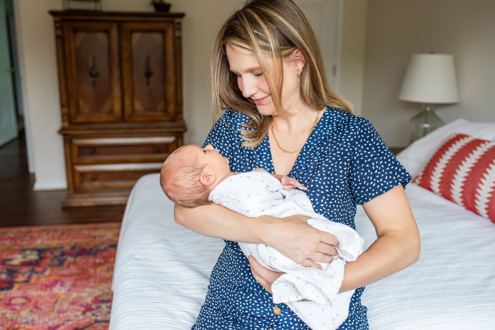 Mom-With-Baby-Boy-In-Home-Newborn-Session-NJ