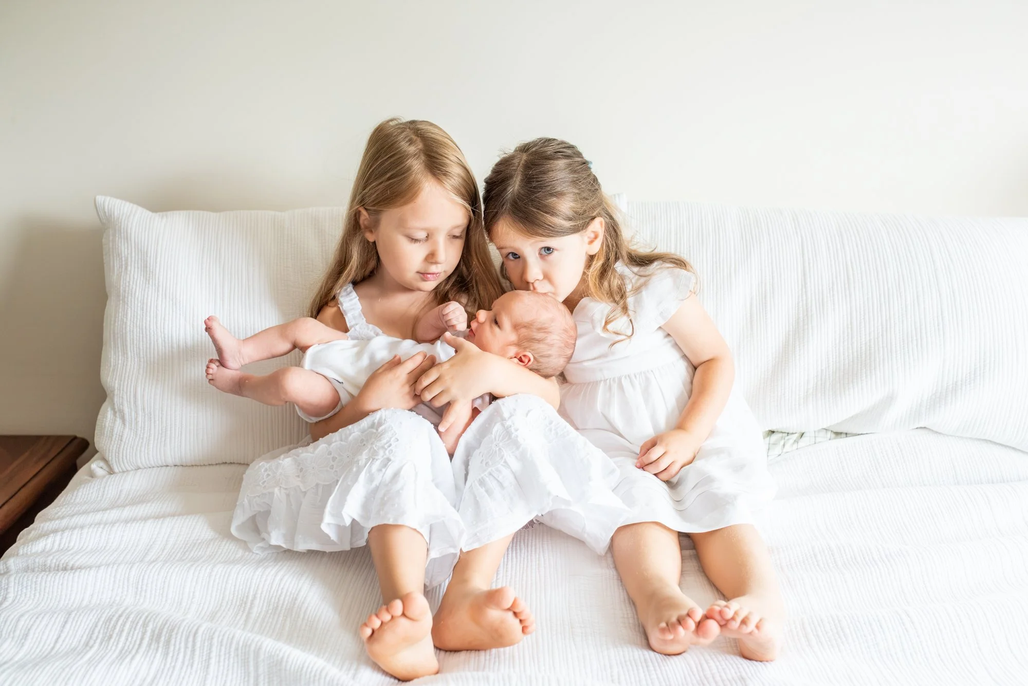 Welcoming A Third Baby- Family of Five In-Home Newborn Session NJ