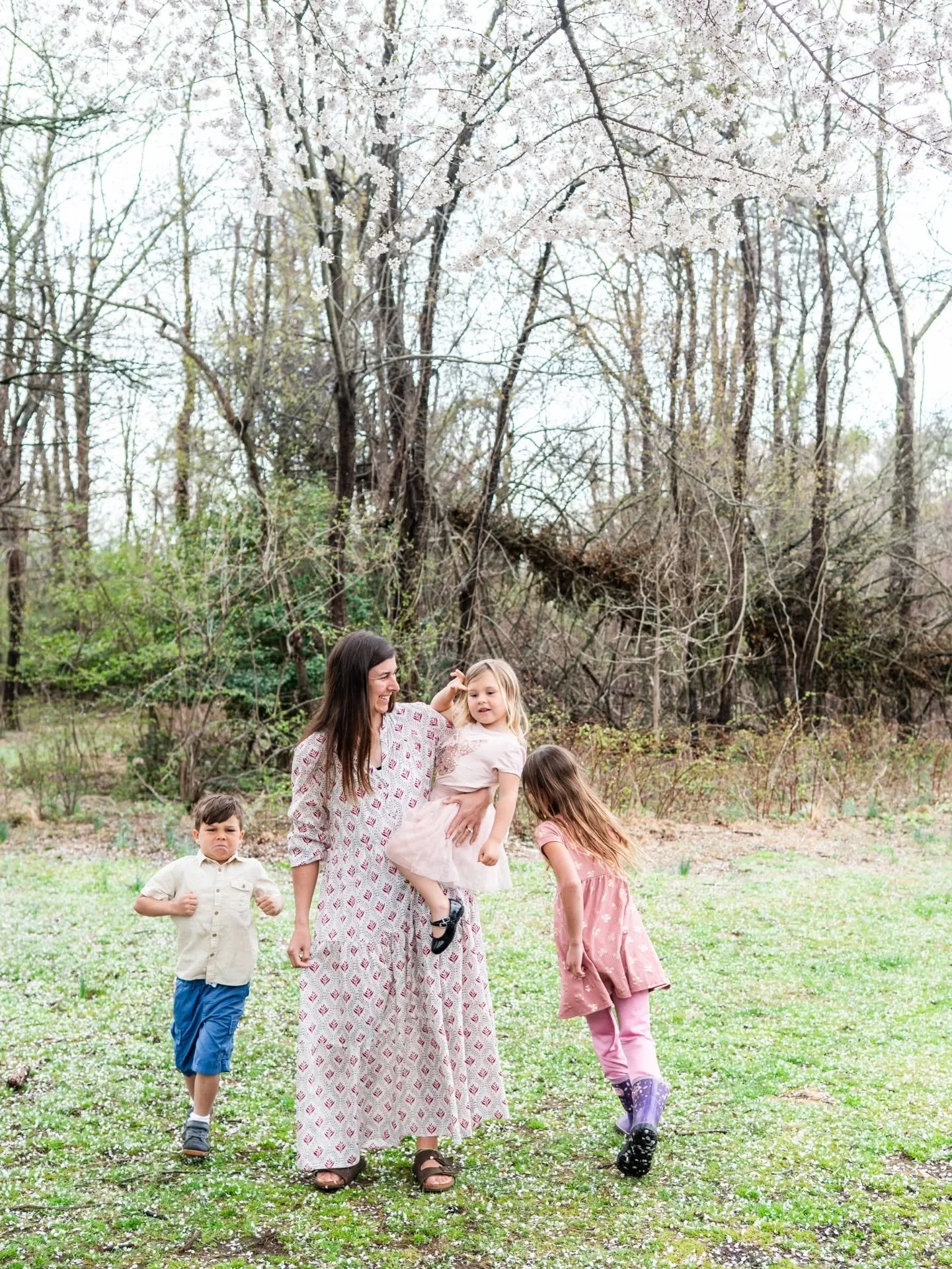 *Forced* my children to take some pictures on our way to mom's for Easter. One child was very angry. The other two tolerated it. I thought taking their portraits would get easier with age. It does not but that will not stop me from documenting them! 