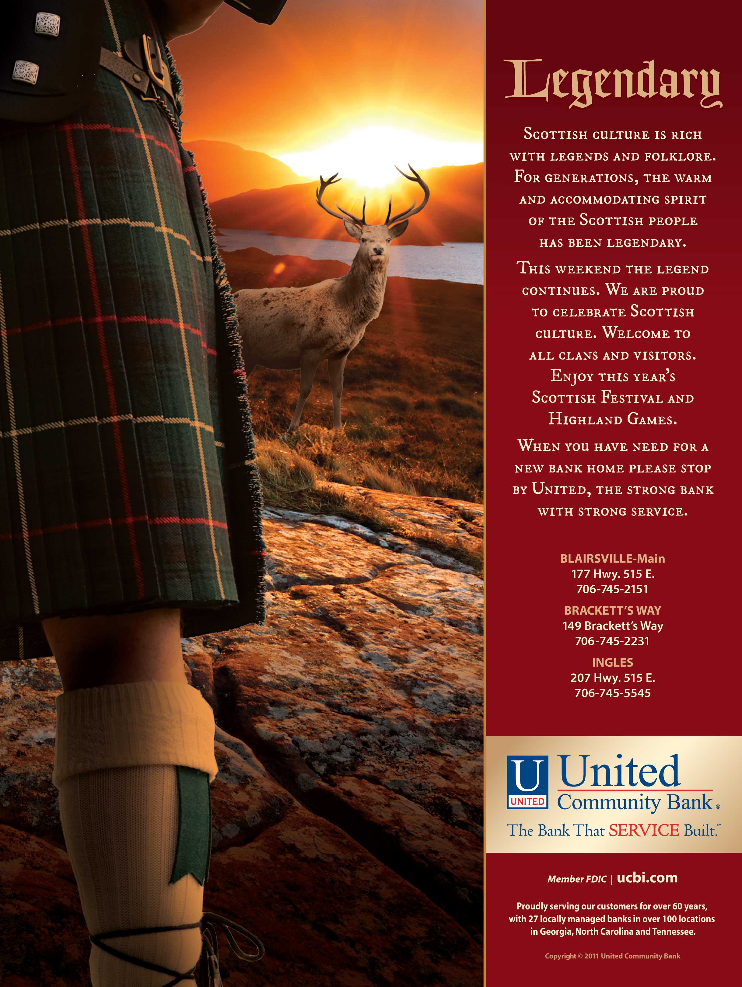 Scottish Festival and Highland Games Ad
