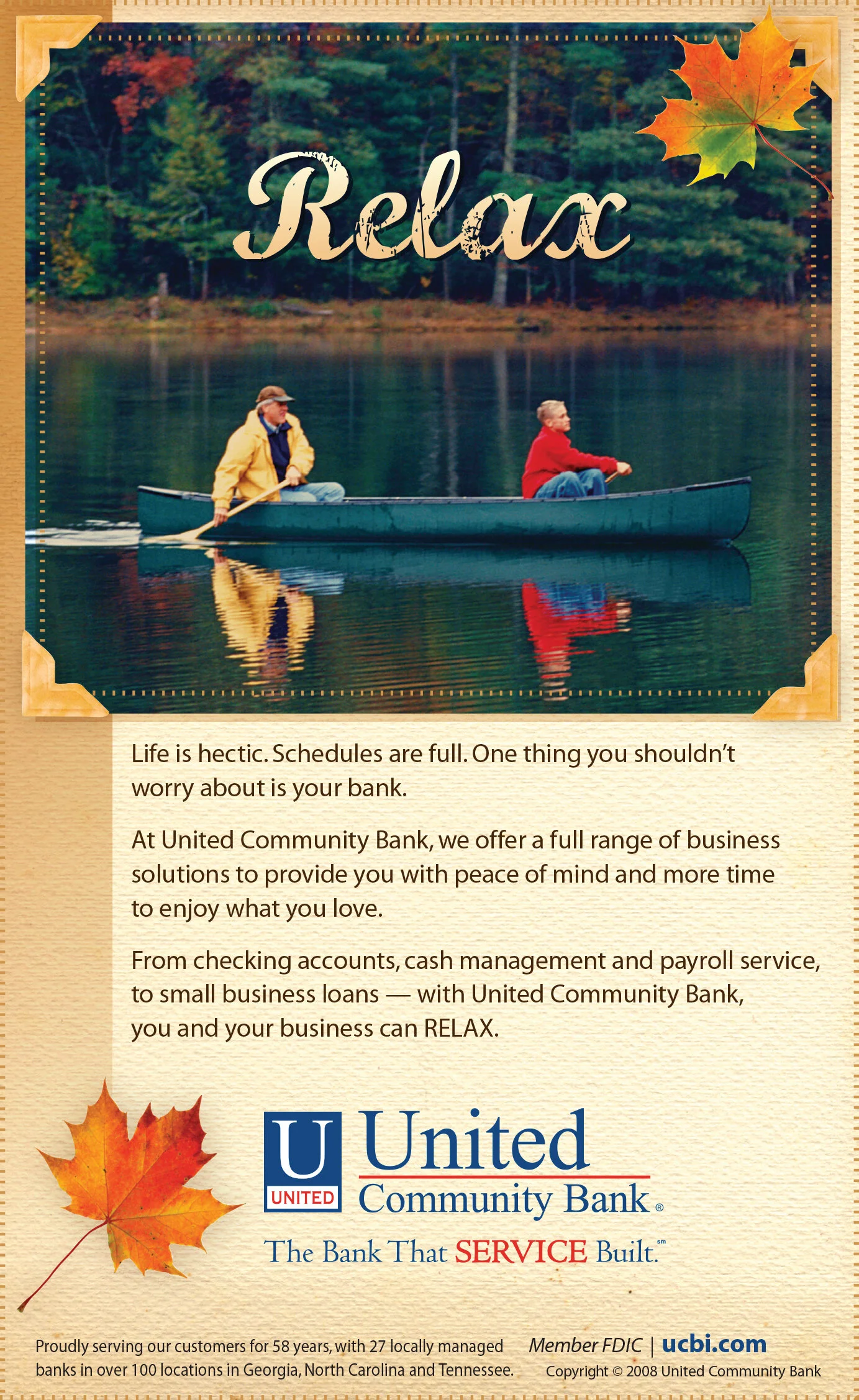 Banking Image Campaign Advertisement for Georgia Trend Magazine