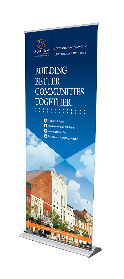 Promotional Retractable Display Building Better Communities Together