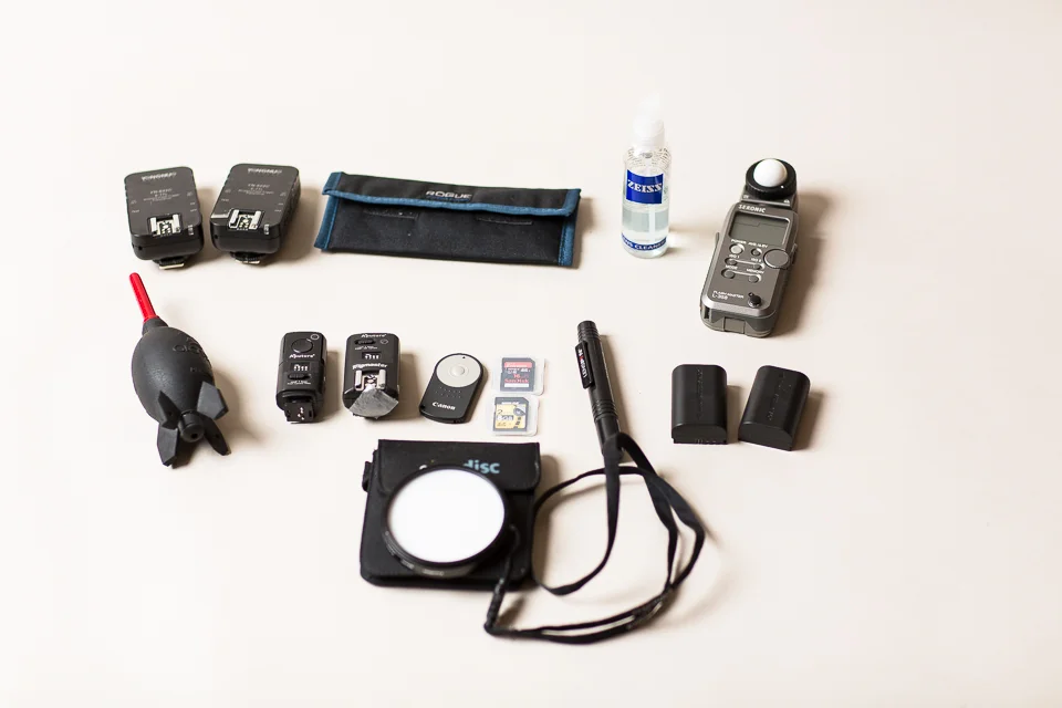 Camera bag accessories used by Amy Kristin Photography, Wakefield RI photographer