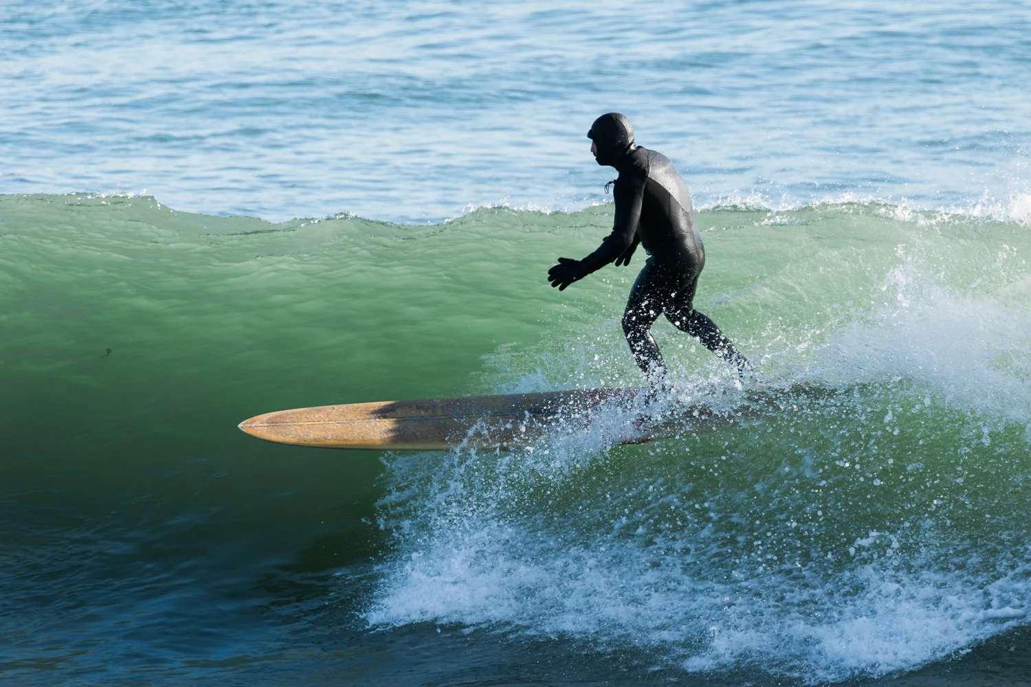 Man surfing in Narragansett, RI