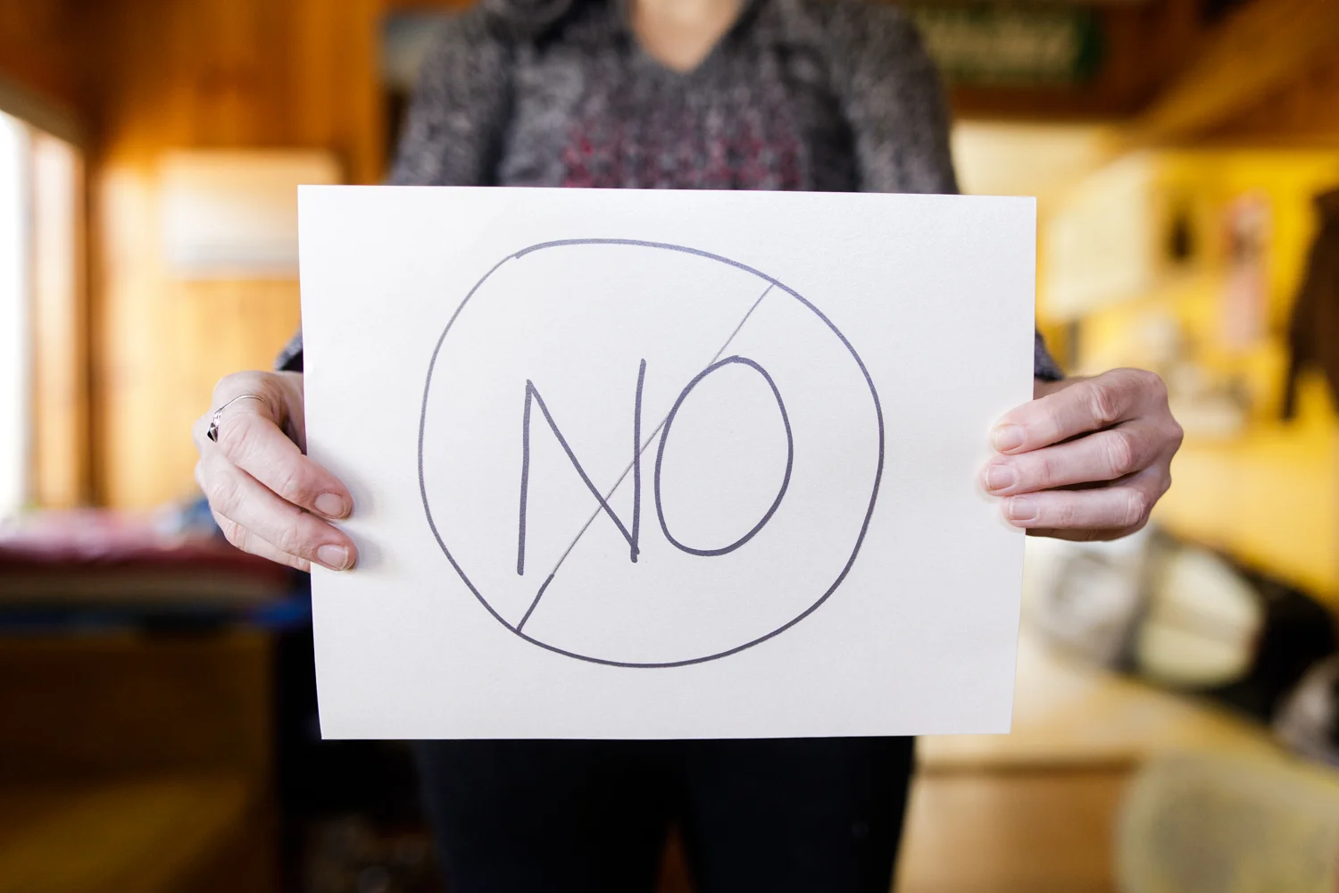 No sign