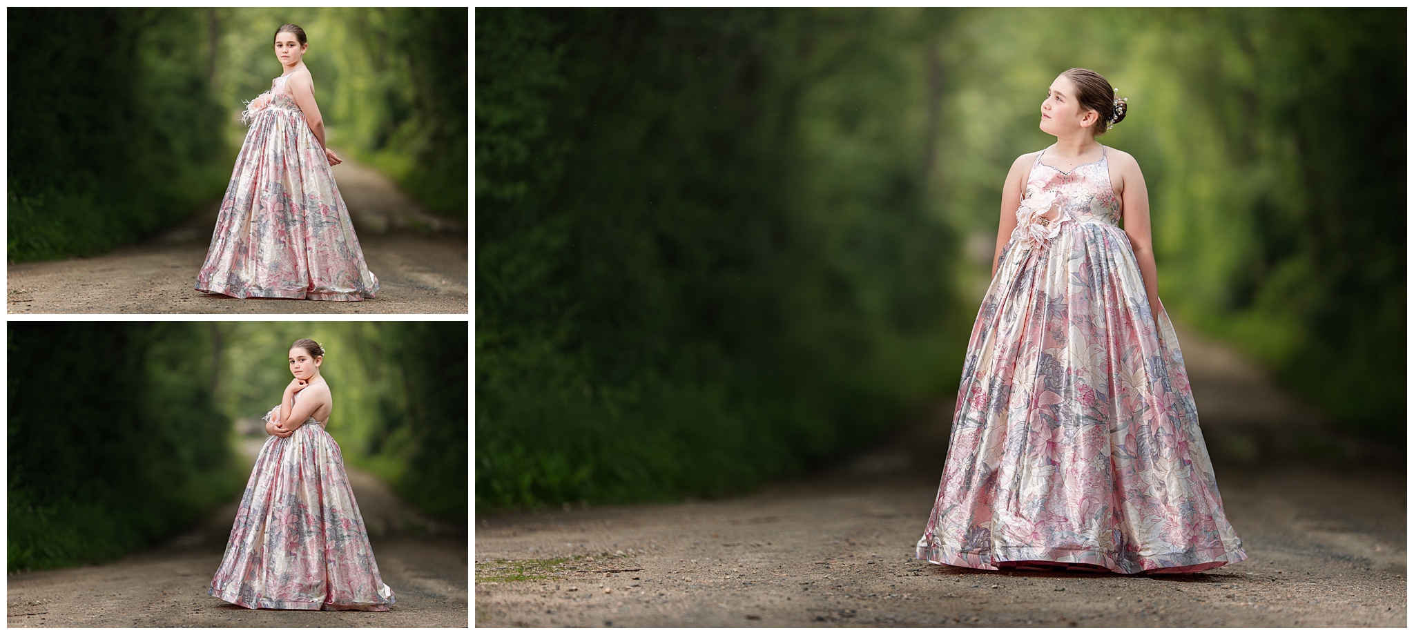 portraits of a girl in the woods in North Kingstown, RI