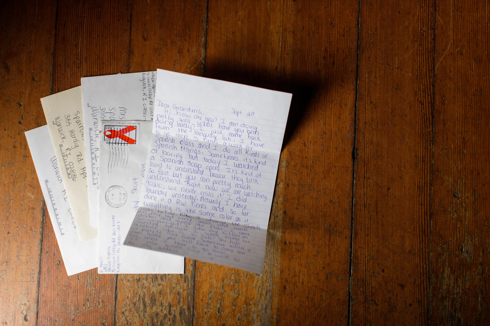 pile of hand written letters