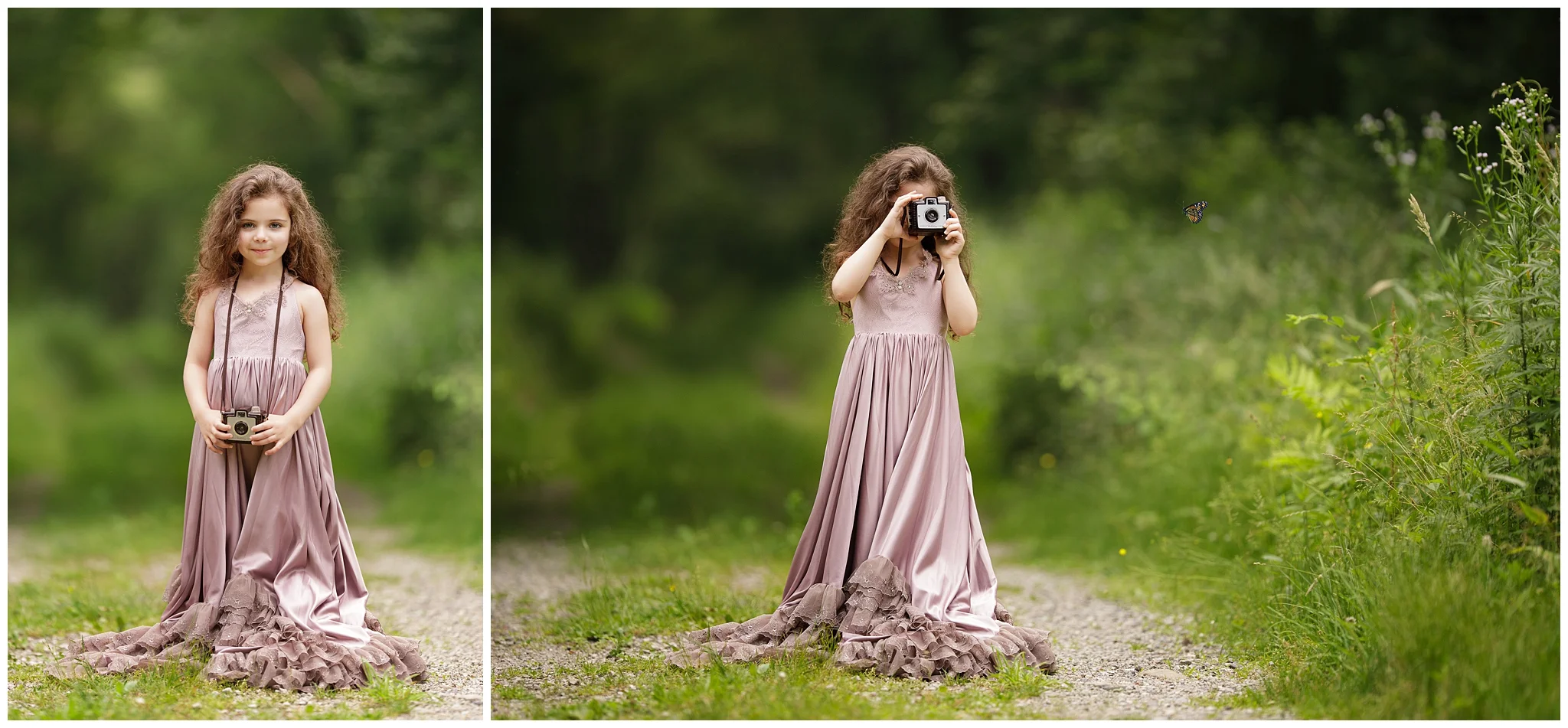portraits of a girl in the woods in Wakefield, RI