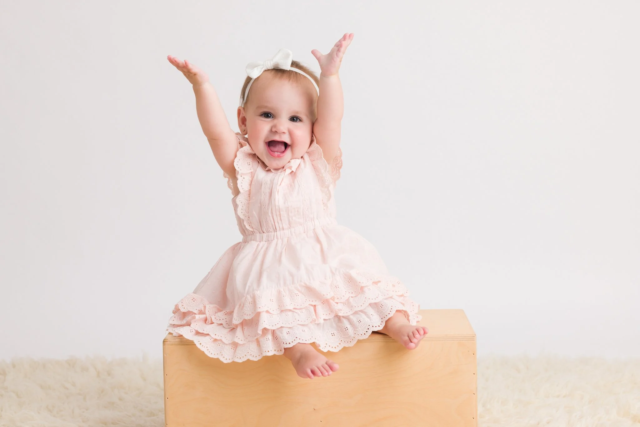 Miss L's Studio Sitter Session | RI Baby Photographer 
