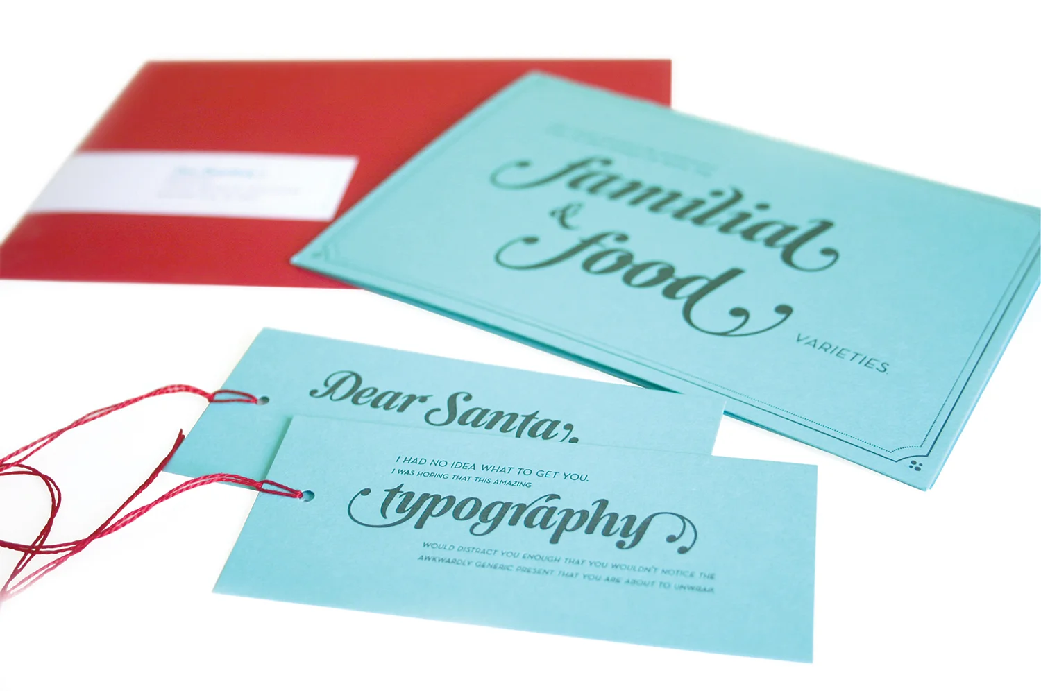 Julie Rado Design Christmas Card & Gift Tag Self-Promotion