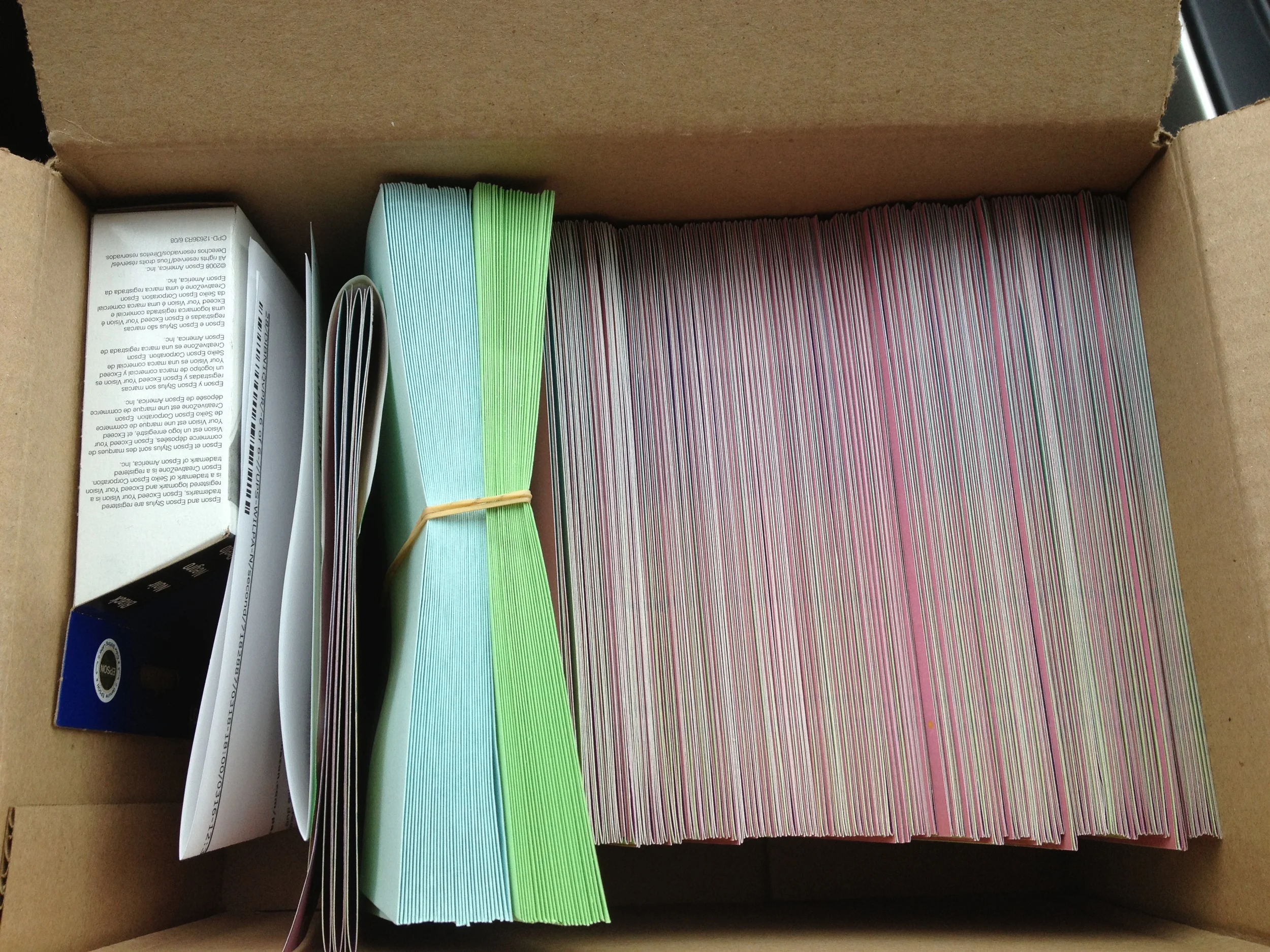 Here's your 113 invitations, some spare envelopes I will never use and the rest of the ink....now I'm going to go do some restorative yoga!