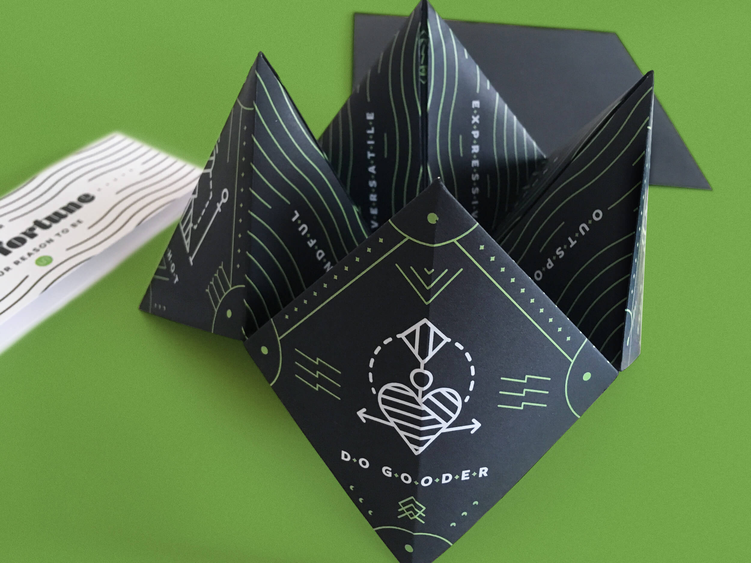 We experimented with printing digitally on black paper and we also seriously tested the scoring registration abilities of our printer, who I’m pretty sure was secretly cursing us.