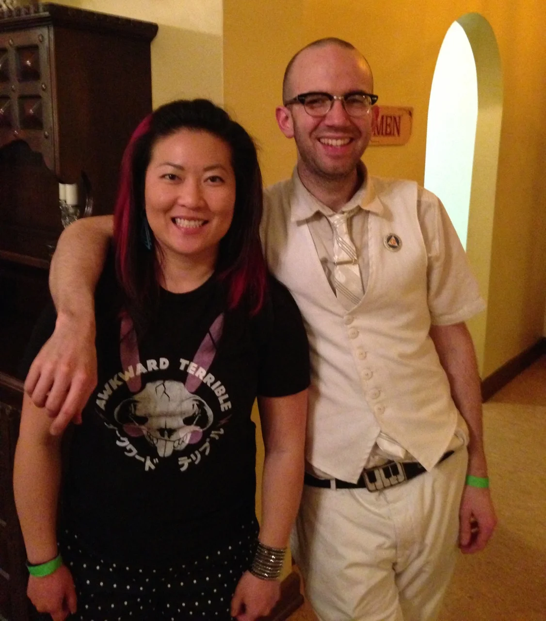 Me and Matt Payne after our performances at Rockage 2.0 in 2013.