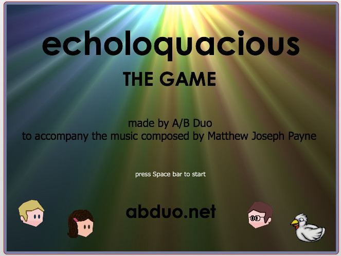 We made a video game to go with Matthew Joseph Payne's composition. You can play it here.