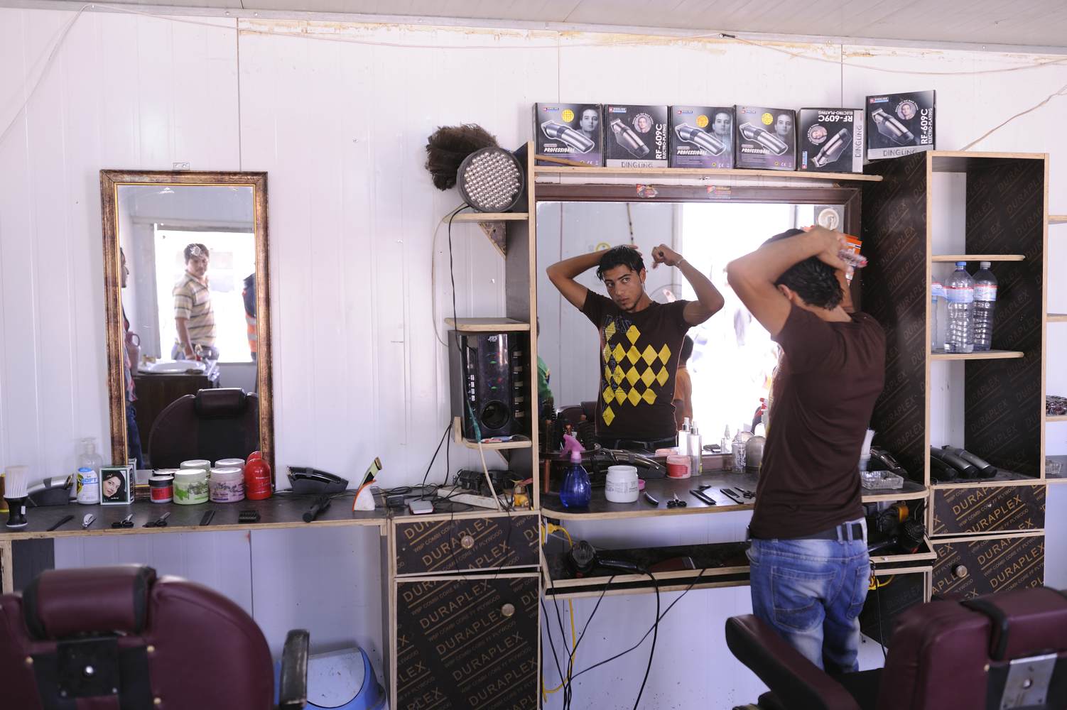  A barbershop on the Champs Elysees. 