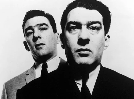 Bailey's iconic portrait of the Kray twins. Source: Guardian.