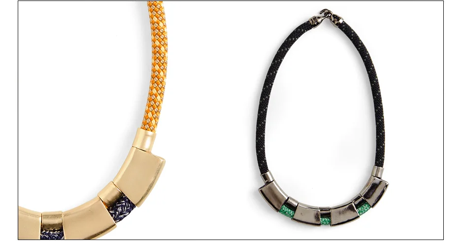 peary necklaces / plated metal with rope inquire about availability 