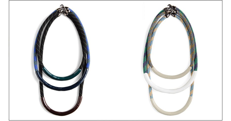  mcintosh strands / enamel coated rope with plated metal hooks 