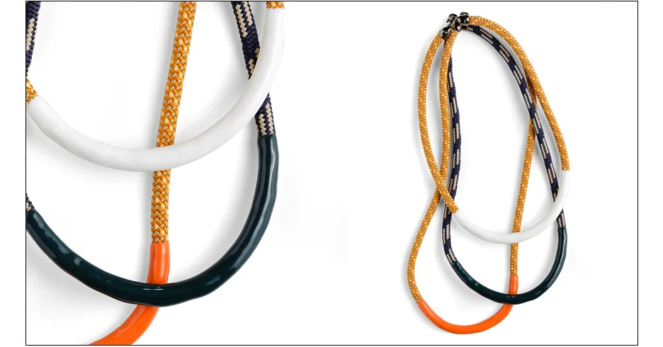 mcintosh strands / enamel coated rope with plated metal hooks