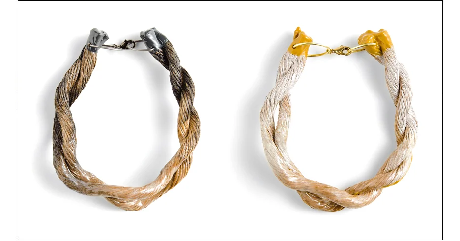 helios necklaces / enamel coated rope