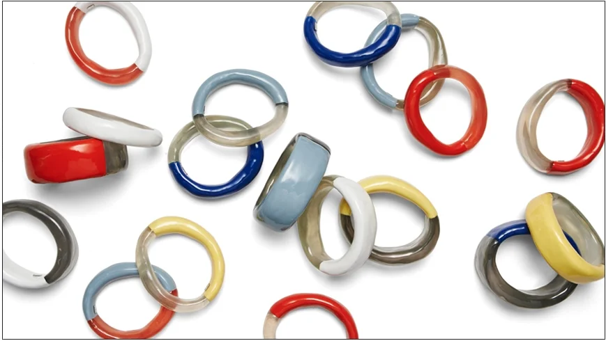  betka bangles / enamel coated resin bangles   shop  