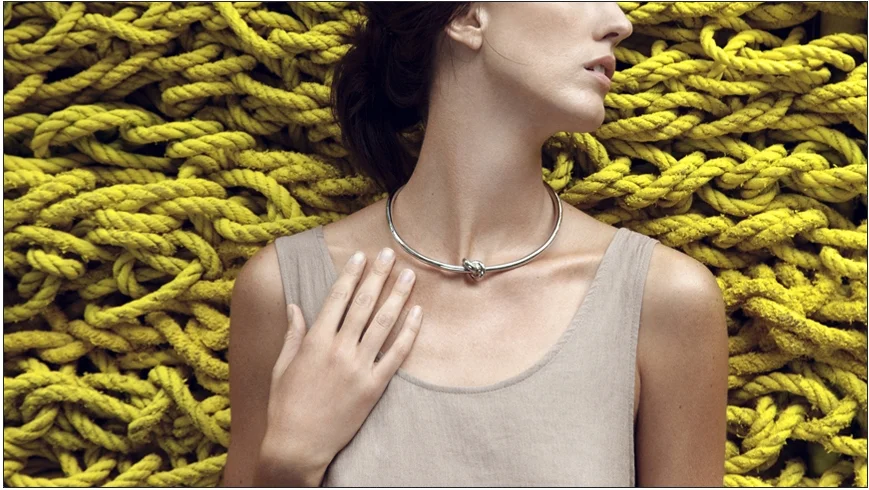 kaden collar / knotted plated brass   shop  