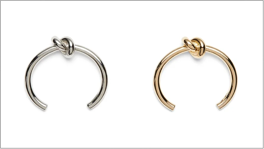  dana bracelets / knotted plated brass   shop  
