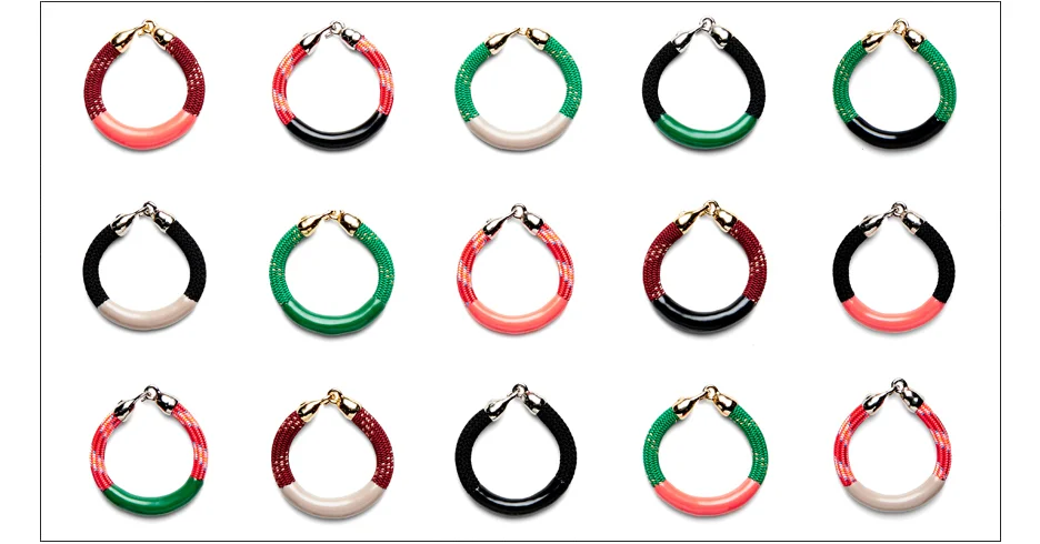  annabelle bracelet / enamel coated rope with metal clasp   shop  